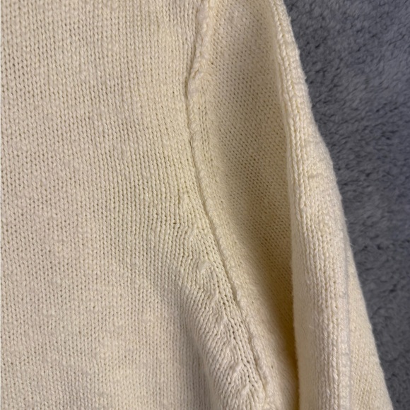 Orvis preowned turtleneck sweater XL cream - Picture 5 of 11